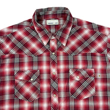 Load image into Gallery viewer, Vintage 90's WRANGLER Western Cowboy Plaid Check Pearl Snap Popper Long Sleeve Shirt