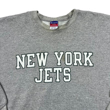 Load image into Gallery viewer, Early 00's Champion NFL NEW YORK JETS Football Spellout Graphic Crewneck Sweatshirt