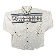 Load image into Gallery viewer, Vintage Gaucho Authentic Patterned Cowboy Western Cotton Long Sleeve Shirt