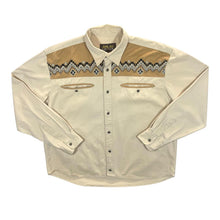 Load image into Gallery viewer, Atlas For Men Cowboy Western Embroidered Aztec Patterned Long Sleeve Shirt