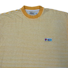 Load image into Gallery viewer, Vintage 90's PACO Classic Embroidered Mini Patch Logo Striped Short Sleeve Cotton T-Shirt