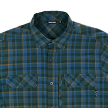 Load image into Gallery viewer, ROHAN "Waypoint Shirt" Green Blue Brown Check Long Sleeve Utility Shirt