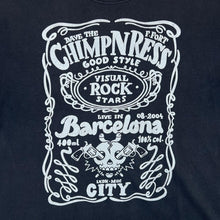 Load image into Gallery viewer, Vintage ROCKAWAY "Visual Rock Stars" Spellout Graphic Faded Black T-Shirt