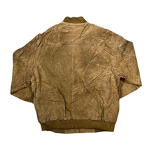 Load image into Gallery viewer, Vintage BOSTON HARBOUR Classic Brown Genuine Real Suede Leather Bomber Jacket