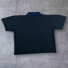 Load image into Gallery viewer, Guinness Six Nations Rugby Embroidered Black Blue Grey Short Sleeve Polo Shirt