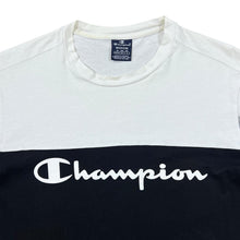 Load image into Gallery viewer, CHAMPION Big Logo Spellout Graphic Colour Block Short Sleeve T-Shirt