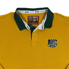 Load image into Gallery viewer, Vintage Cotton Traders "Australia Rugby" Wallabies Yellow Long Sleeve Polo Shirt