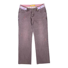 Load image into Gallery viewer, Early 00's BILLABONG "Boy Fit" Surfer Skater Purple Overdyed Denim Straight Leg Jeans
