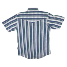 Load image into Gallery viewer, Vintage 90's Ely Cattleman Cowboy Western Multi Striped Popper Short Sleeve Shirt