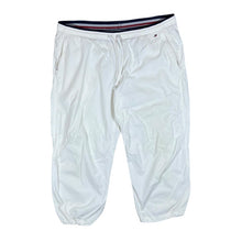 Load image into Gallery viewer, TOMMY HILFIGER SPORT White Cuffed 3/4 Length Tracksuit Bottoms