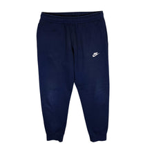 Load image into Gallery viewer, NIKE Classic Embroidered Mini Swoosh Logo Navy Blue Sweatpants Joggers
