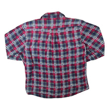 Load image into Gallery viewer, Vintage Majester Red Green White Plaid Check Long Sleeve Cotton Flannel Shirt