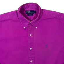 Load image into Gallery viewer, Vintage Polo Ralph Lauren "Blaire" Pink Fuschia Long Sleeve Cotton Button-Up Shirt