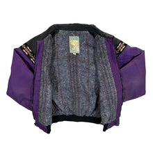 Load image into Gallery viewer, Vintage 90’s CANYON GUIDE Made In USA Blanket Stripe Lined Aztec Bomber Jacket