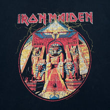 Load image into Gallery viewer, H&M x IRON MAIDEN "Powerslave" Graphic Spellout Heavy Metal Band T-Shirt
