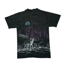 Load image into Gallery viewer, Vintage 90's Anvil YOSEMITE Wolf Animal Nature Wildlife Graphic All-Over Print Single Stitch T-Shirt