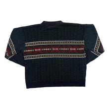 Load image into Gallery viewer, Vintage 90's ST MICHAEL Marks & Spencer Grandad Patterned Acrylic Knit Sweater Jumper