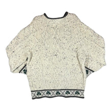 Load image into Gallery viewer, Vintage 90's INISFREE Made In Ireland Embroidered Sheep Wool Heavy Knit Jumper