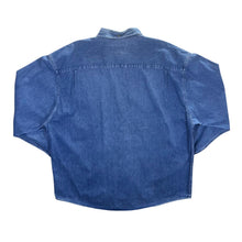 Load image into Gallery viewer, Vintage Eddie Bauer Classic Long Sleeve Button-Up Blue Denim Cotton Shirt