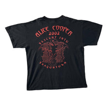 Load image into Gallery viewer, Vintage ALICE COOPER "Descent Into Dragontown Tour 2002" Glam Shock Hard Rock Music Band Tour T-Shirt