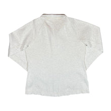 Load image into Gallery viewer, TOMMY BAHAMA Light Grey Cotton Spandex Blend Zip Sweatshirt Top