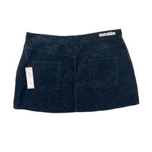 Load image into Gallery viewer, Early 00's MAMBO GODDESS Y2K Surfer Skater Dark Blue Corduroy Cord Mini Skirt