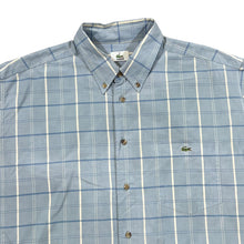 Load image into Gallery viewer, Vintage LACOSTE Embroidered Mini Pocket Logo Plaid Check Short Sleeve Button-Up Shirt