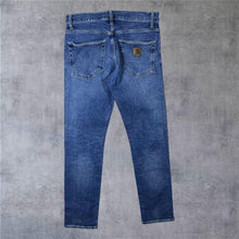 Load image into Gallery viewer, Carhartt "Klondike Pant" Classic Blue Denim Regular Tapered Fit Jeans