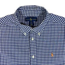 Load image into Gallery viewer, RALPH LAUREN Classic Blue White Check Long Sleeve Cotton Button-Up Shirt