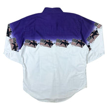 Load image into Gallery viewer, Vintage Cumberland Outfitters Cowboy Western Patterned Long Sleeve Popper Shirt