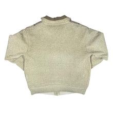 Load image into Gallery viewer, Vintage CHRISTOPHER KNIGHT Grandad Patterned Lightly Padded Zip Sweater Jumper
