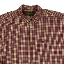 Load image into Gallery viewer, Vintage TIMBERLAND Classic Plaid Check Mini Pocket Logo Long Sleeve Button-Up Cotton Shirt
