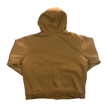 Load image into Gallery viewer, Early 00's WRANGLER Workwear Sherpa Fleece Lined Skater Brown Zip Hoodie