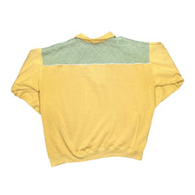 Load image into Gallery viewer, Vintage 90's KLASS Embroidered Floral Rose Flower Motif Colour Block 1/4 Zip Pullover Sweatshirt