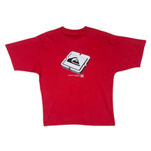 Load image into Gallery viewer, Early 00's QUIKSILVER Surfer Skater Logo Spellout Graphic Red T-Shirt
