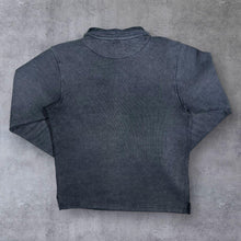 Load image into Gallery viewer, Early 00's Weird Fish Embroidered Logo Faded Grey-Black 1/4 Zip Pullover Sweatshirt