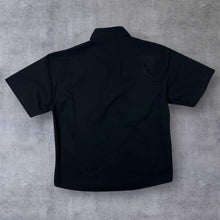 Load image into Gallery viewer, Vintage Gortud Cowboy Western Embroidered Aztec Black Short Sleeve Cotton Shirt