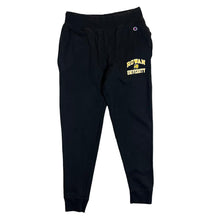 Load image into Gallery viewer, Champion Reverse Weave ROWAN UNIVERSITY College Logo Black Sweatpants Bottoms