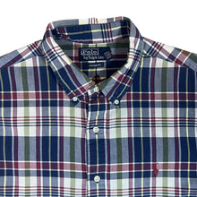 Load image into Gallery viewer, Early 00's POLO RALPH LAUREN "Custom Fit" Plaid Check Short Sleeve Button-Up Shirt
