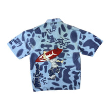 Load image into Gallery viewer, Early 00's BAM Shirt "Wave Crasher" Surfer Y2K All-Over Print Short Sleeve Shirt