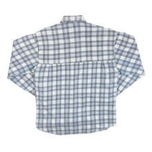 Load image into Gallery viewer, Vintage 90's SATURDAYS Grey White Plaid Check Long Sleeve Flannel Shirt