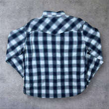 Load image into Gallery viewer, Urban Pipeline Cowboy Western Plaid Check Long Sleeve Popper Shirt