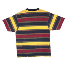 Load image into Gallery viewer, Early 00's MAINE New England Colour Block Striped Heavy Cotton Short Sleeve T-Shirt