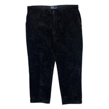 Load image into Gallery viewer, Early 00's POLO RALPH LAUREN Classic Black Corduroy Cord Straight Leg Trousers