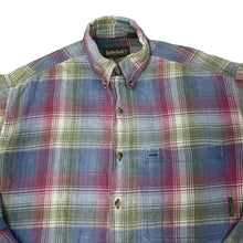 Load image into Gallery viewer, Vintage TIMBERLAND WEATHERGEAR Lumberjack Plaid Check Long Sleeve Flannel Cotton Shirt