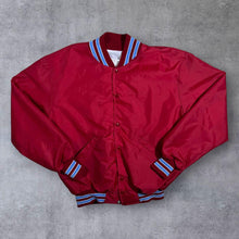 Load image into Gallery viewer, Vintage 90's DeLong Made in USA Embroidered Nylon Varsity Letterman Bomber Jacket