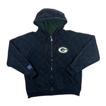 Load image into Gallery viewer, NFL Pro Line GREEN BAY PACKERS Embroidered Spellout Fleece Lined Zip Hoodie