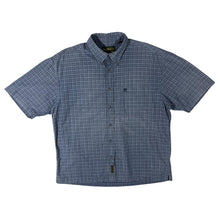 Load image into Gallery viewer, Vintage Timberland Classic Grey-Blue Check Short Sleeve Button-Up Shirt