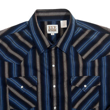 Load image into Gallery viewer, Vintage 90's Ely Cattleman Cowboy Western Striped Pearl Snap Popper Long Sleeve Shirt
