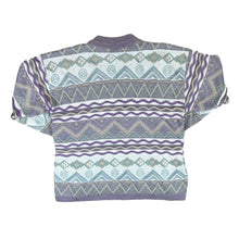 Load image into Gallery viewer, Vintage 90's EURO STAR Crazy Abstract Patterned 3D Knit Acrylic Wool Sweater Jumper